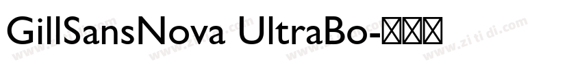 GillSansNova UltraBo字体转换